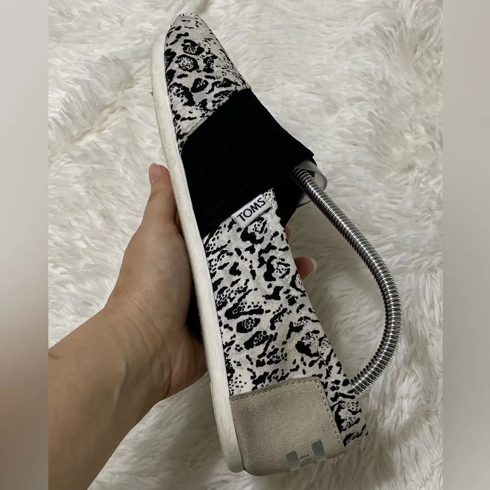 TOMS x Prabal Gurung Collab Shoes Canvas Suede Snow Leopard Slip-On Size 9.5 - Image 9