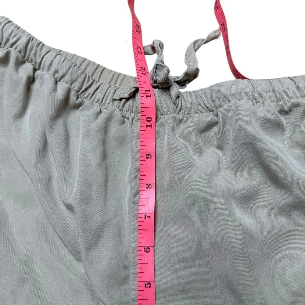 Dip Light Tan Wide Cargo Pants Pull on Style Tencel Small - Image 7