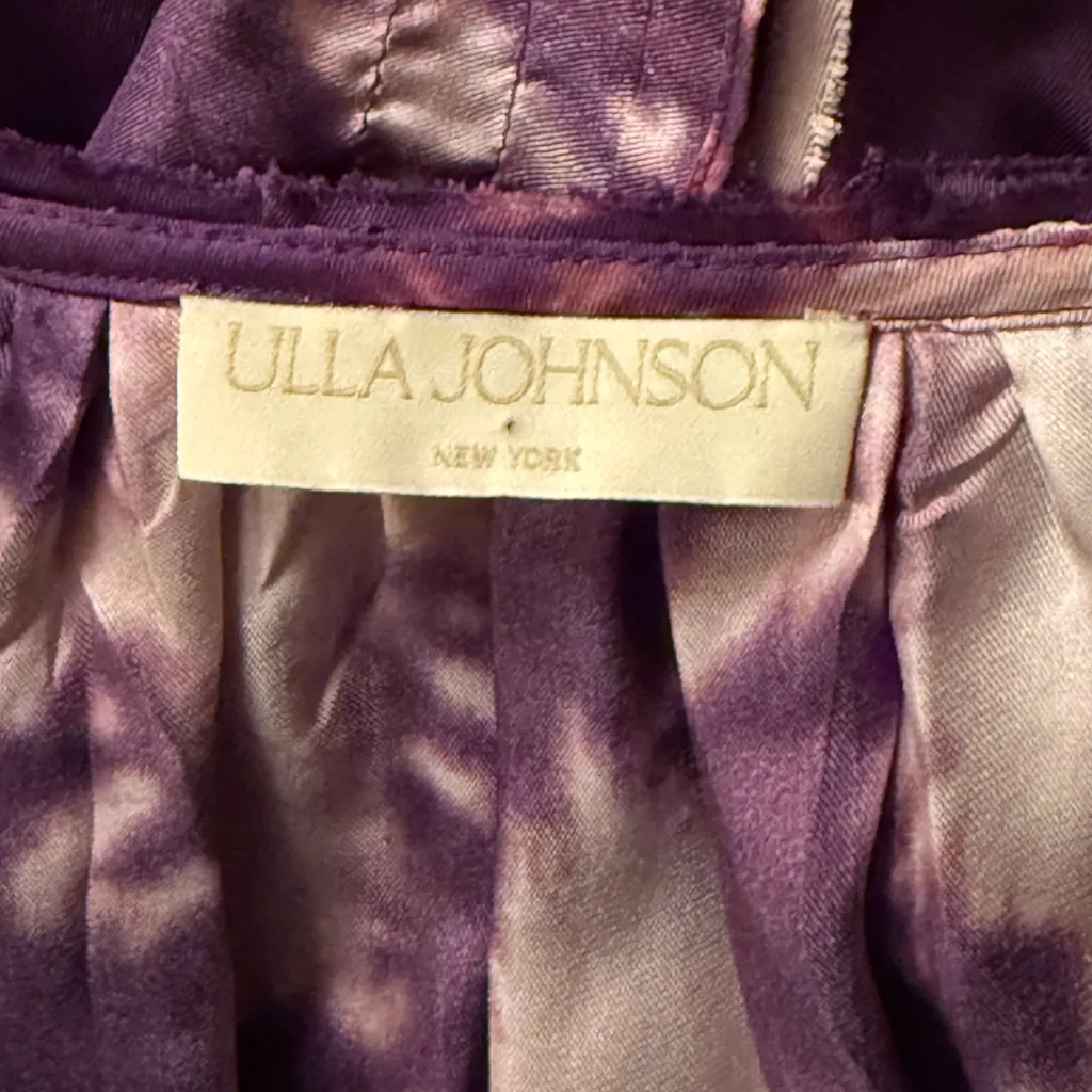 NWOT Ulla Johnson Emery Purple Ruffle Dress Size 0 - Image 14