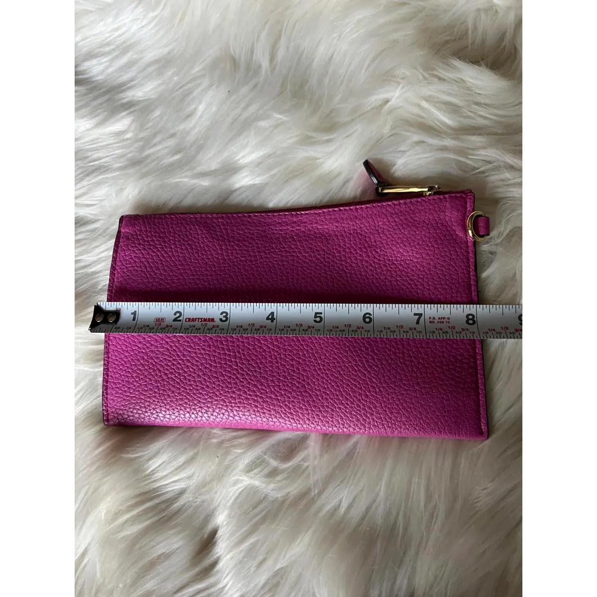 Lauren Ralph Lauren Pink Leather  Clutch - Image 5
