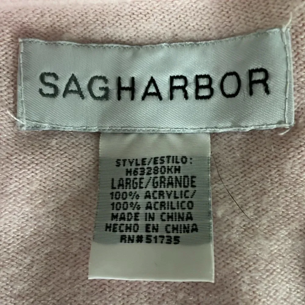 Sag Harbor Pink Beaded Sweater - Image 4