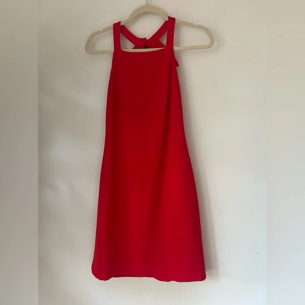 Vince Camuto Women’s Red Bow-Back Halter Cocktail Dress Size 4 - Image 7