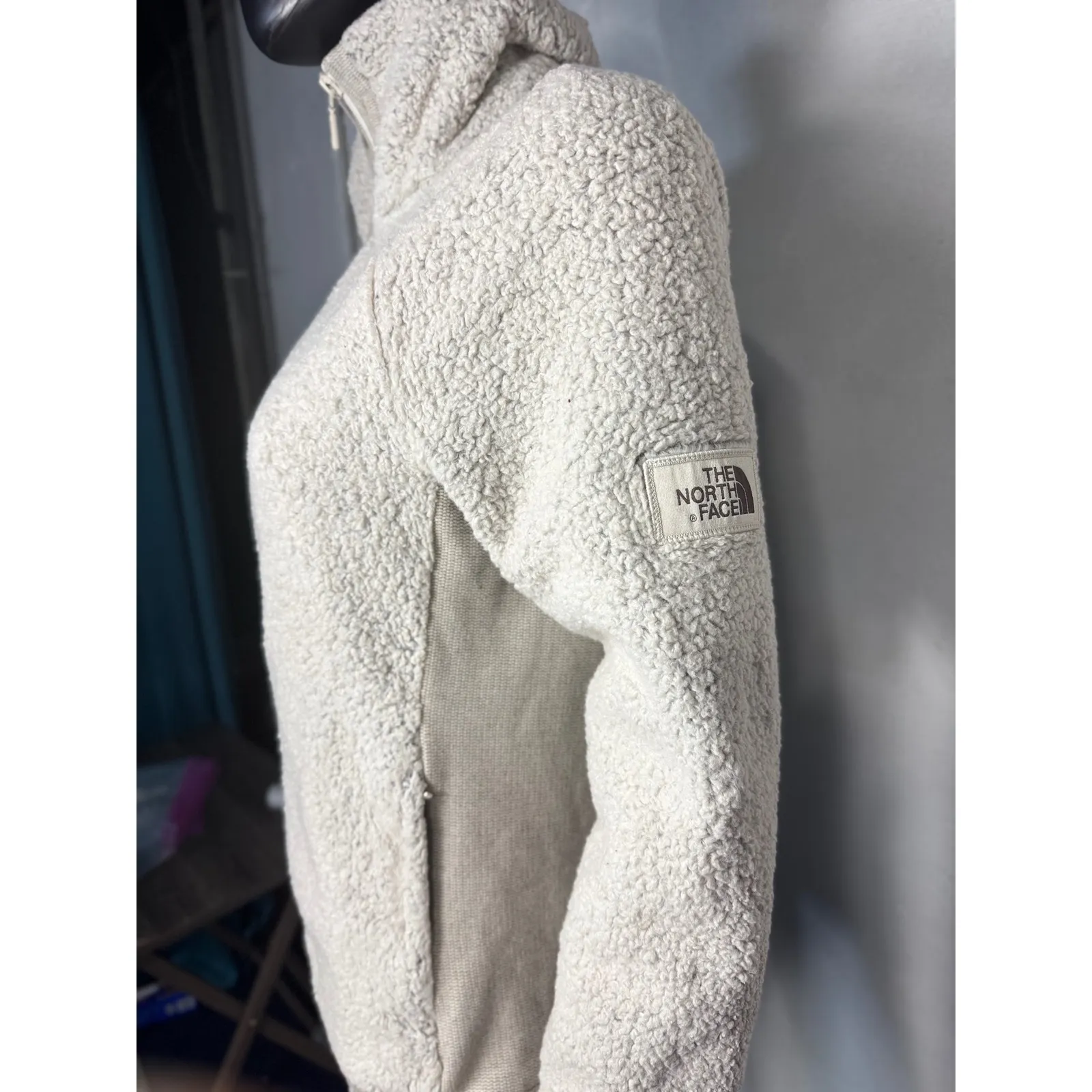 The North Face‎ Womens Fleece Jacket Full Zip High Neck Sherpa Small - Image 2
