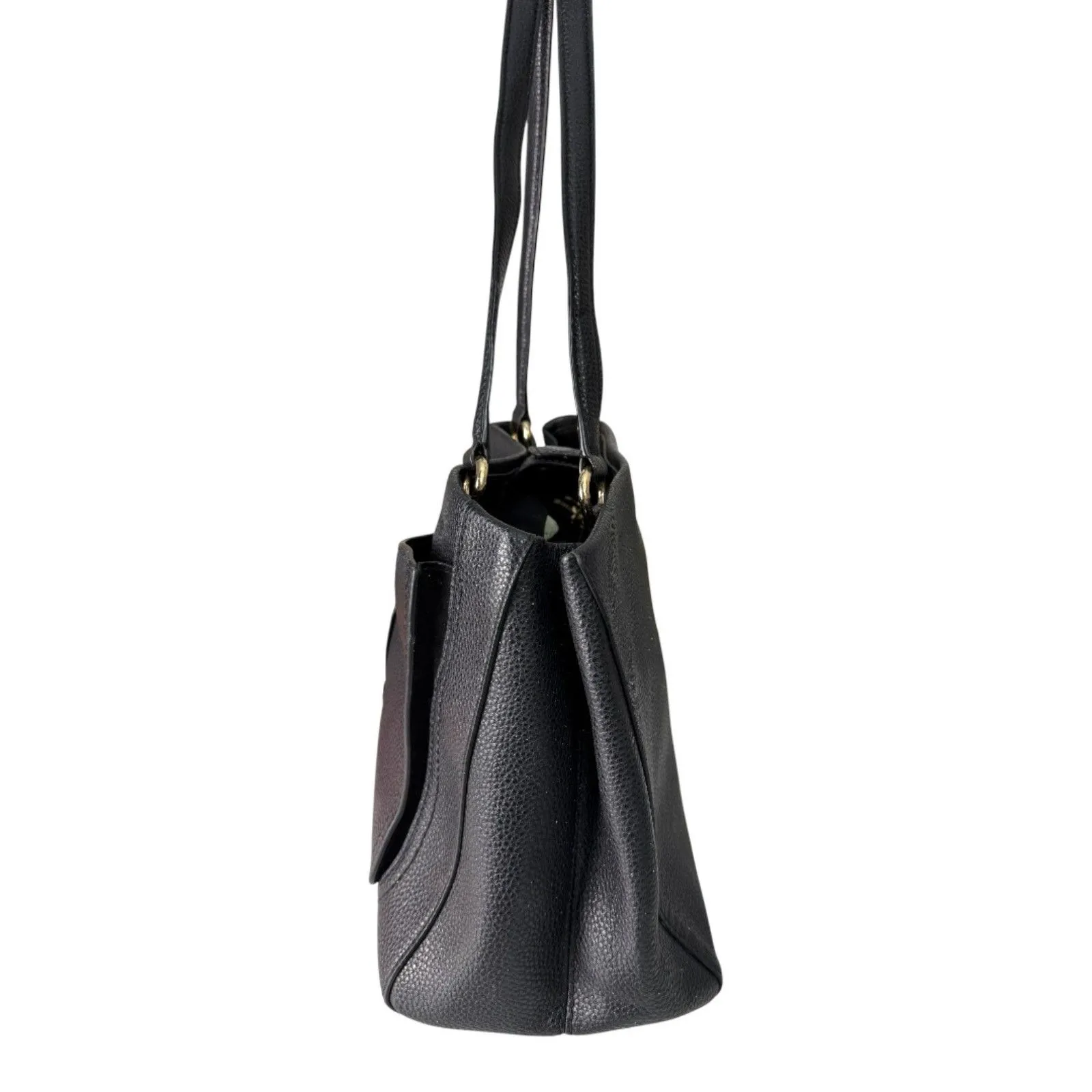 Marc Jacobs Maverick Black Pebbled Leather Triple Compartment Shoulder Bag - Image 2