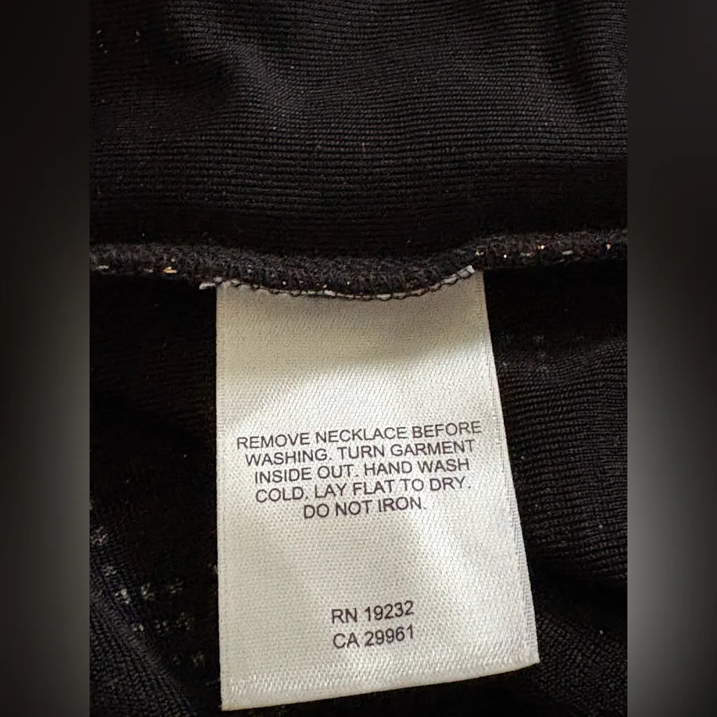 Alfred Dunner Black and White Zigzag Gold Cardigan Size L - Image 9