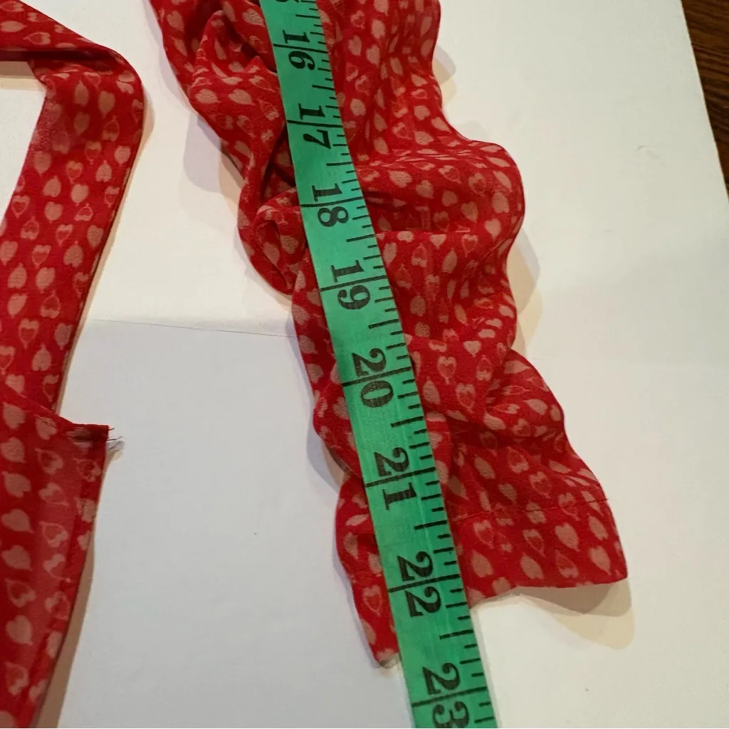 All Saints heart  Patterned ruffle wrap mini Long Sleeve  chiffon Dress S - Image 11