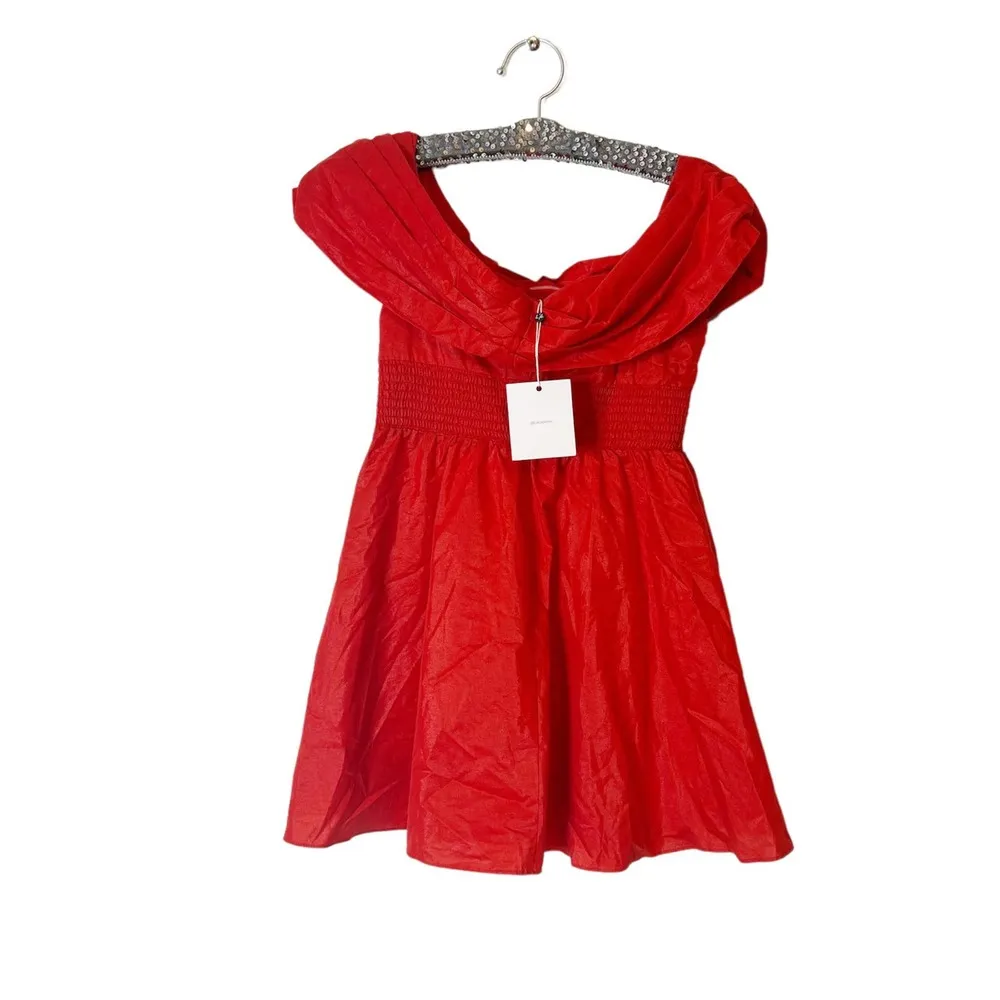 NWT L’Academie off the shoulder mini dress - Image 8