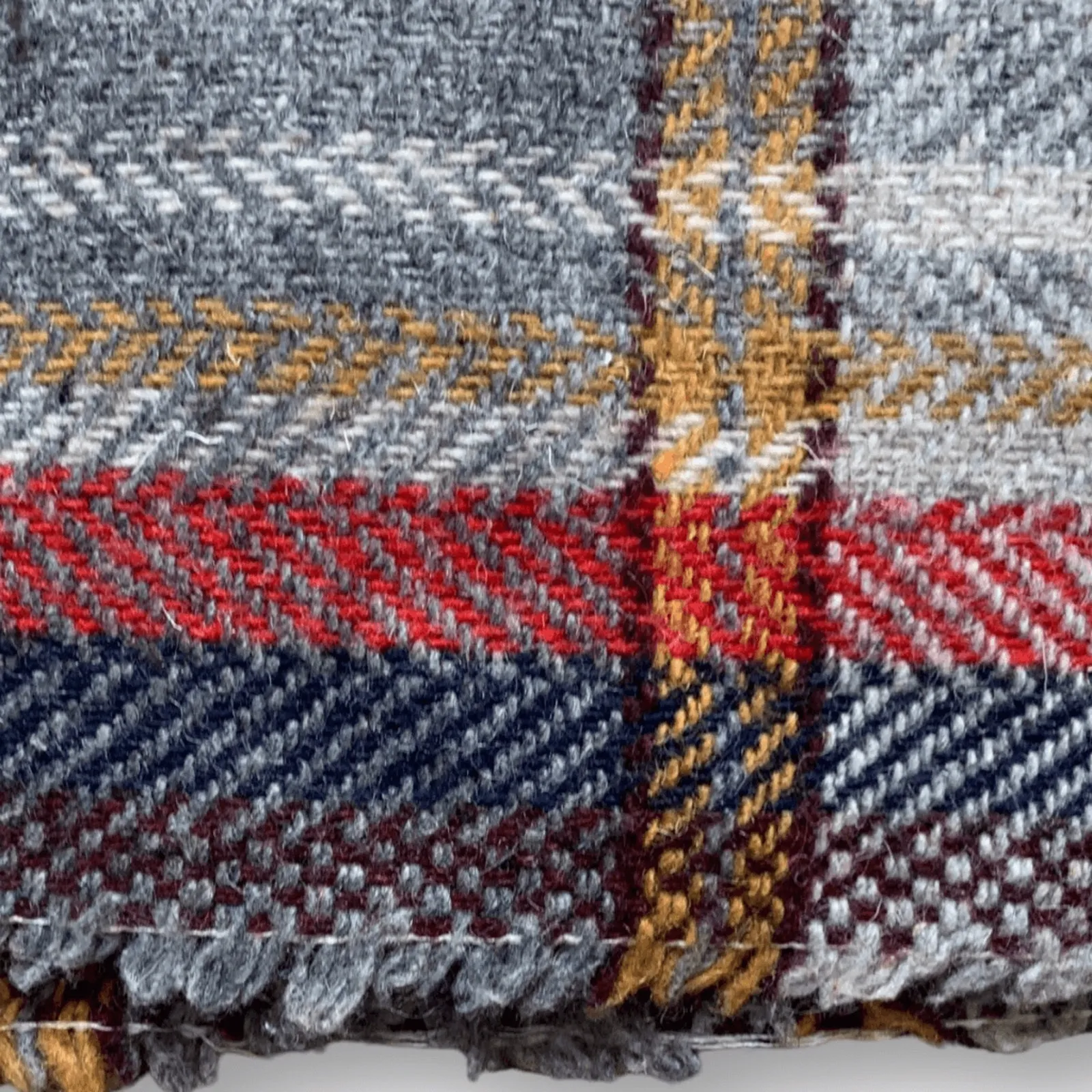 Plus 2X Tweed Plaid Mini Skirt Satin Ribbon Waist Holiday Boston Los Angeles Yellow - Image 3