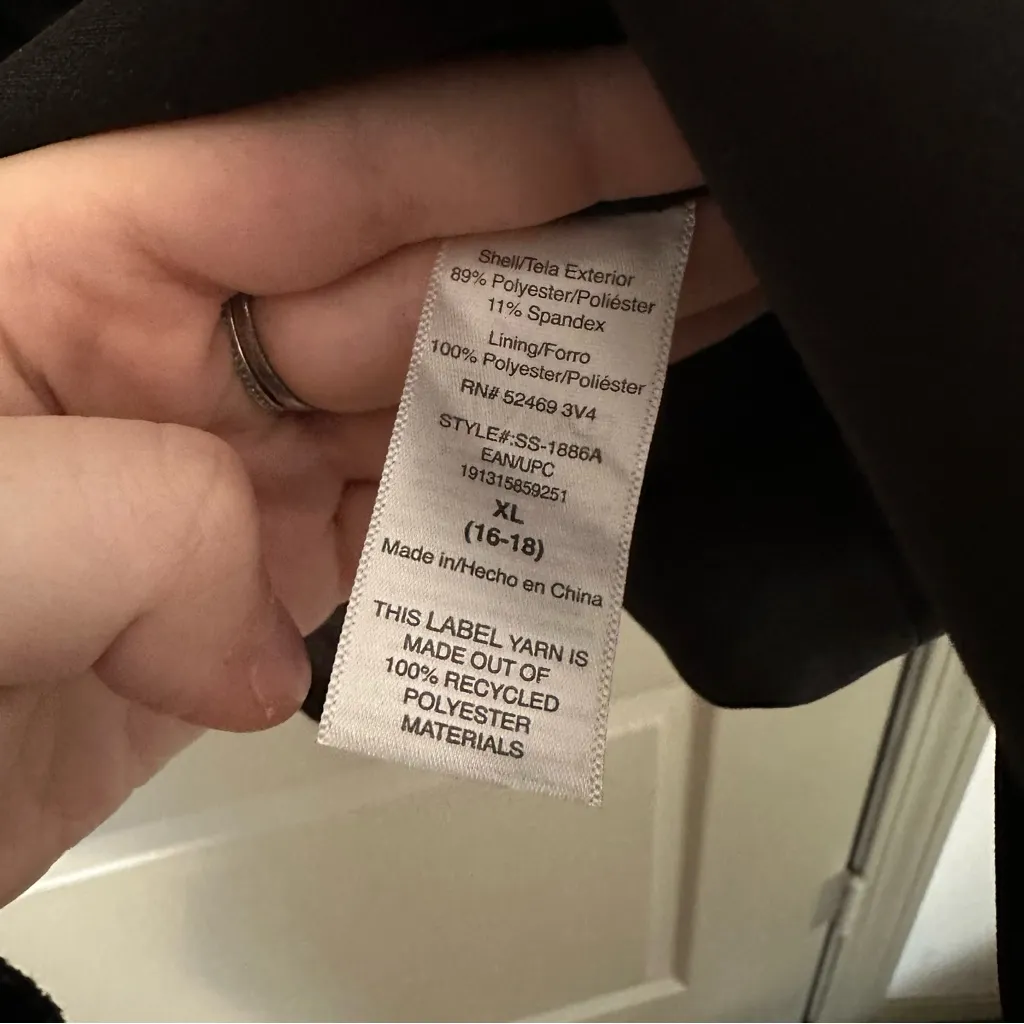 Scoop XL Women’s Suit Blazer Jacket Business Formal Wear Black - Image 2