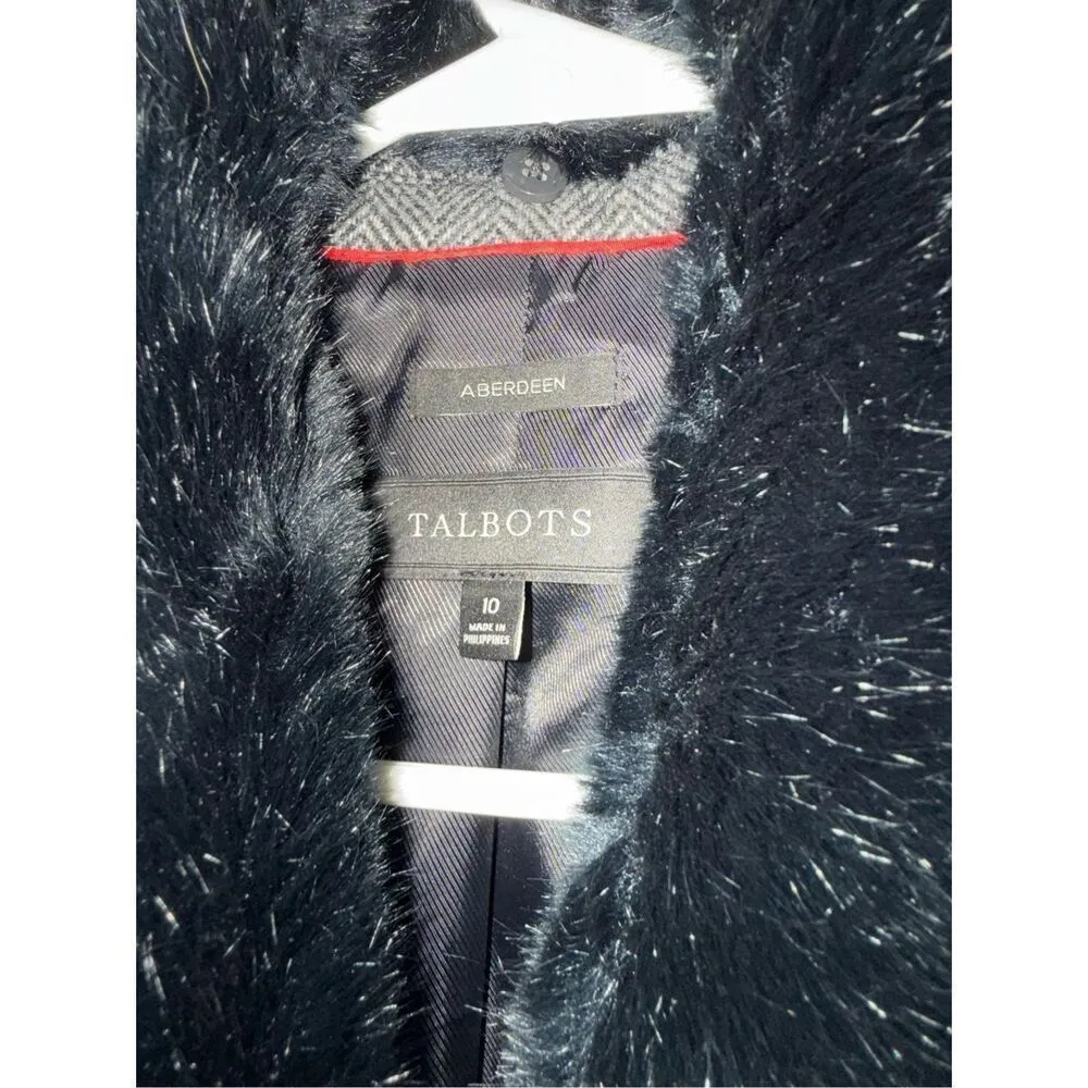 Talbots HERRINGBONE ABERDEEN SHETLAND BLAZER sz 10 - Image 5
