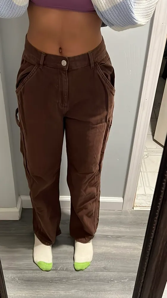 Garage Brown Cargo Pants - Image 5