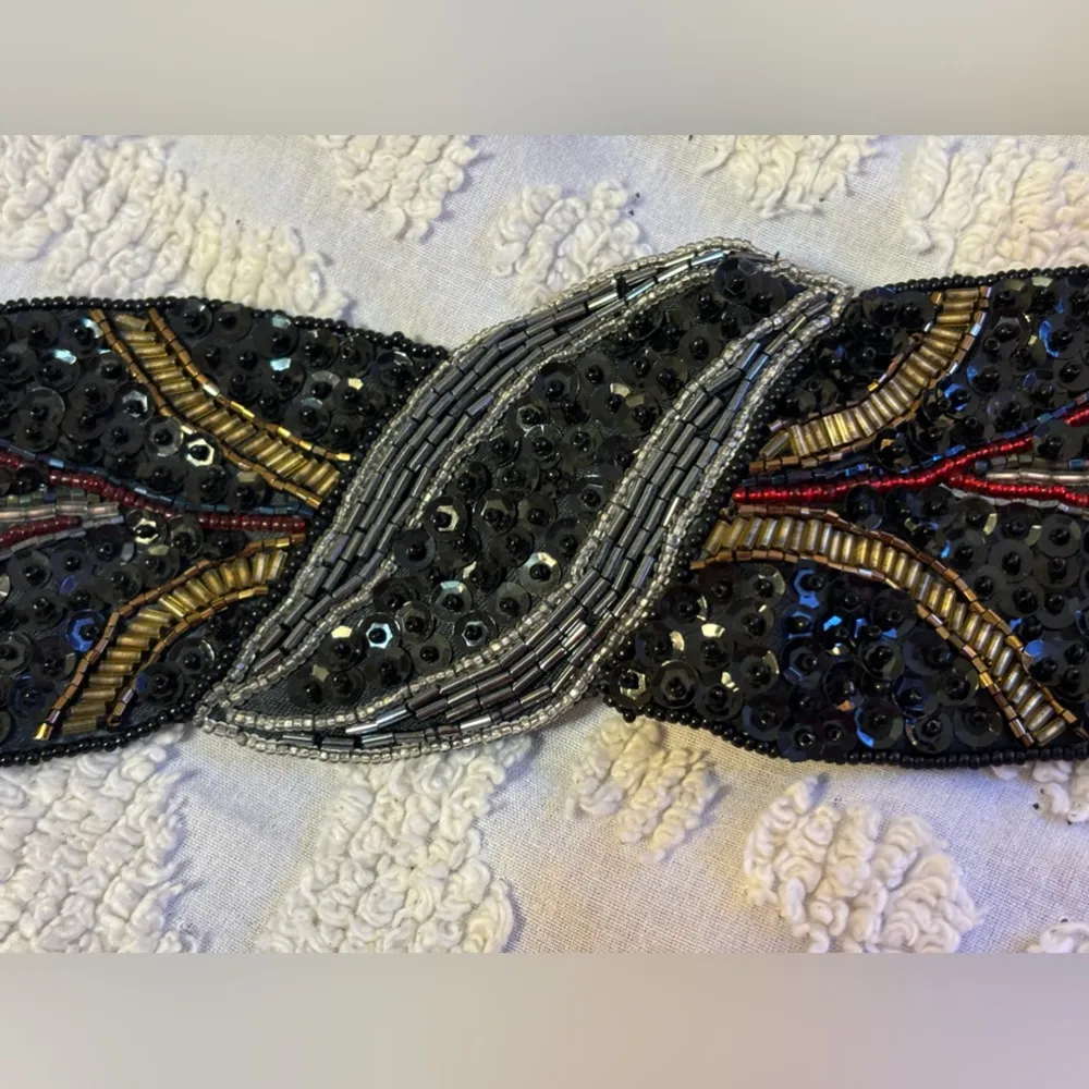 Vintage 1980s Beaded Belt by Milor - Image 2