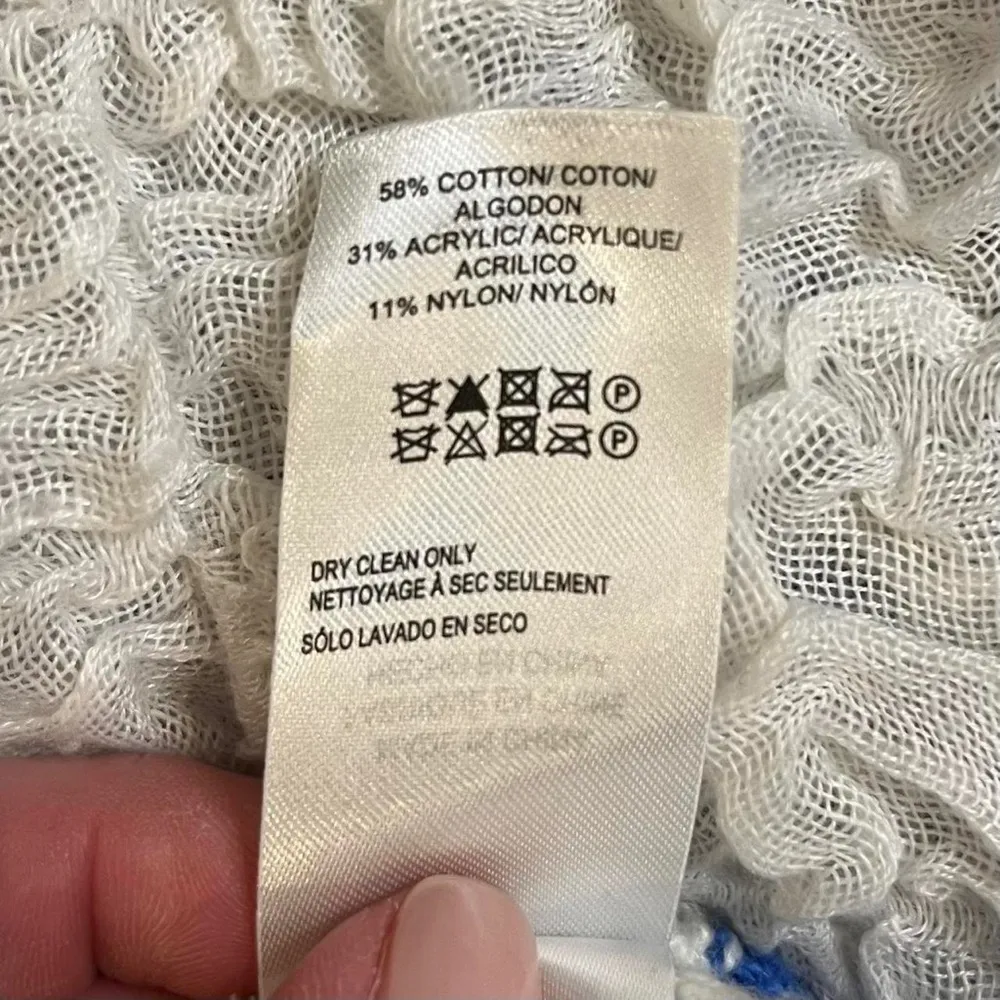 🍒LUCKY BRAND KNIT STRIPPED BLUE AND WHITE  TANK TOP SIZE X-SMALL🍒 - Image 4