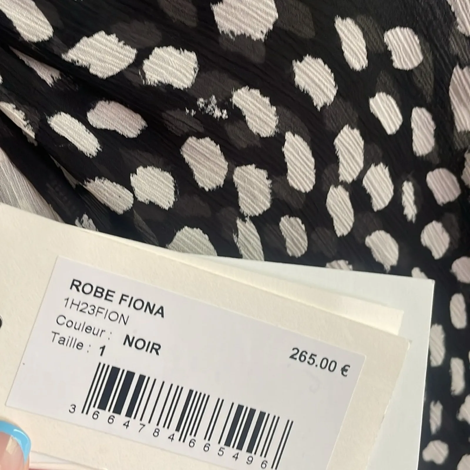 Ba&Sh Fiona Long Sleeve Dress Noir Floral - Image 7