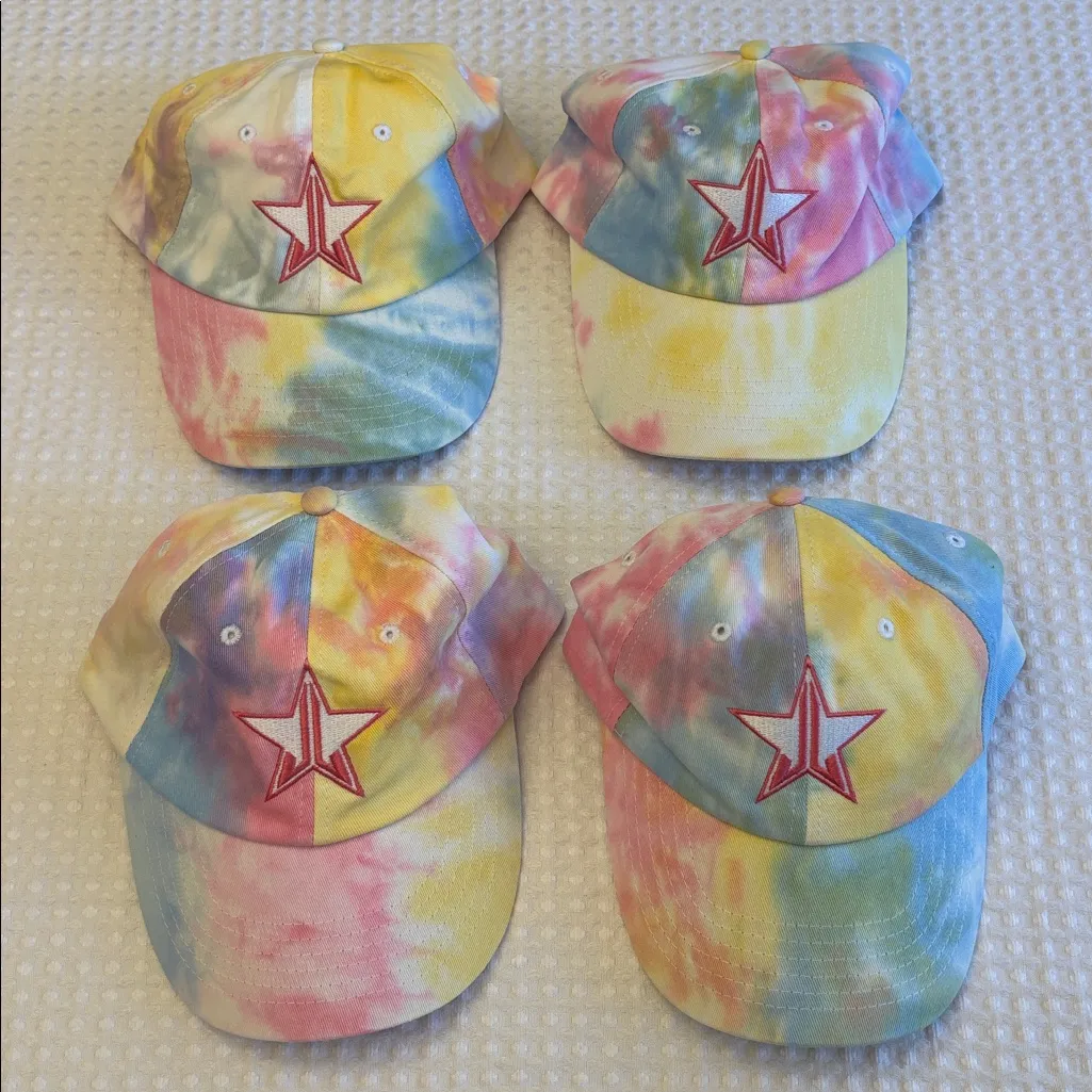 2 JEFFREE STAR Tie-Dye Star Embroidered Caps - Image 11