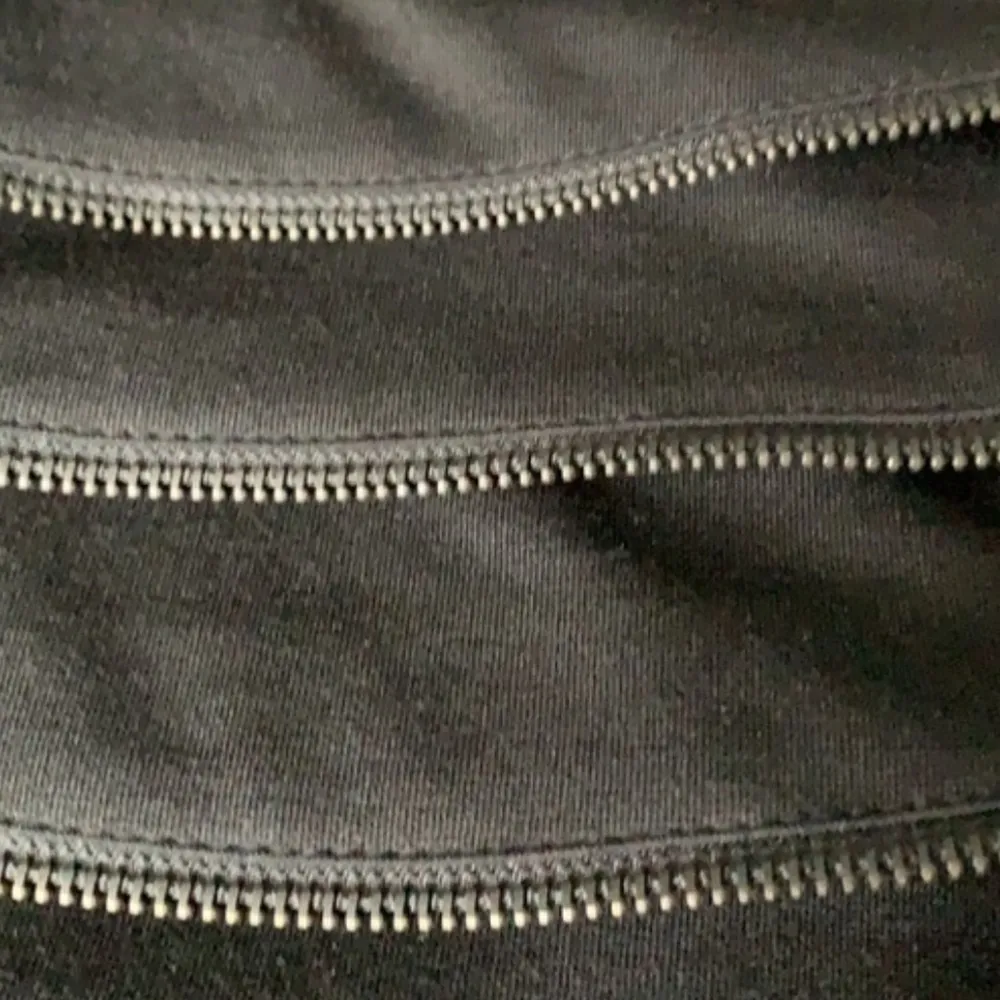 Aryn K. Zipper teeth medium Skirt Ruffle Trim Ponte Mini Skirt Black unique - Image 10