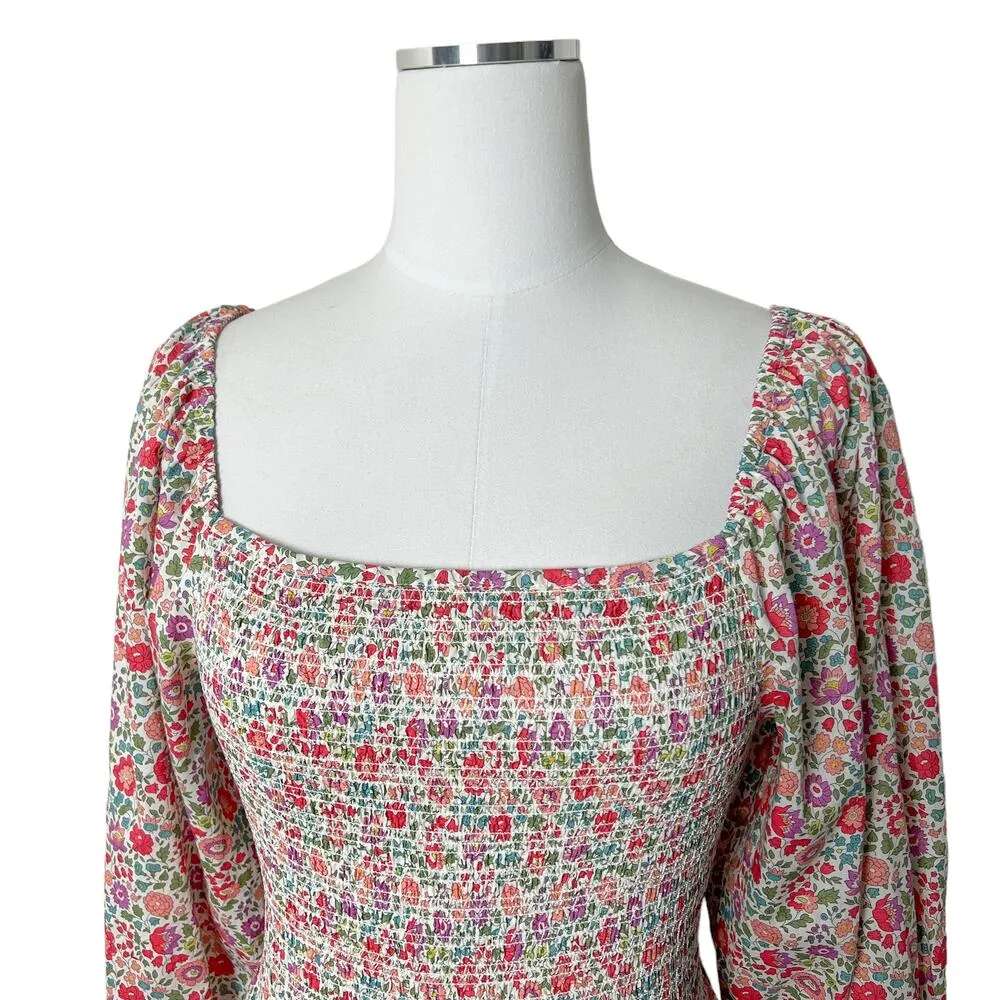 Loveshackfancy x Liberty Minnie floral smocked prairie cottage core midi dress - Image 9