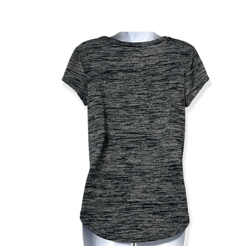 Lou & Grey Short Sleeve Top Heathered Gray Size XS‎ - Image 3
