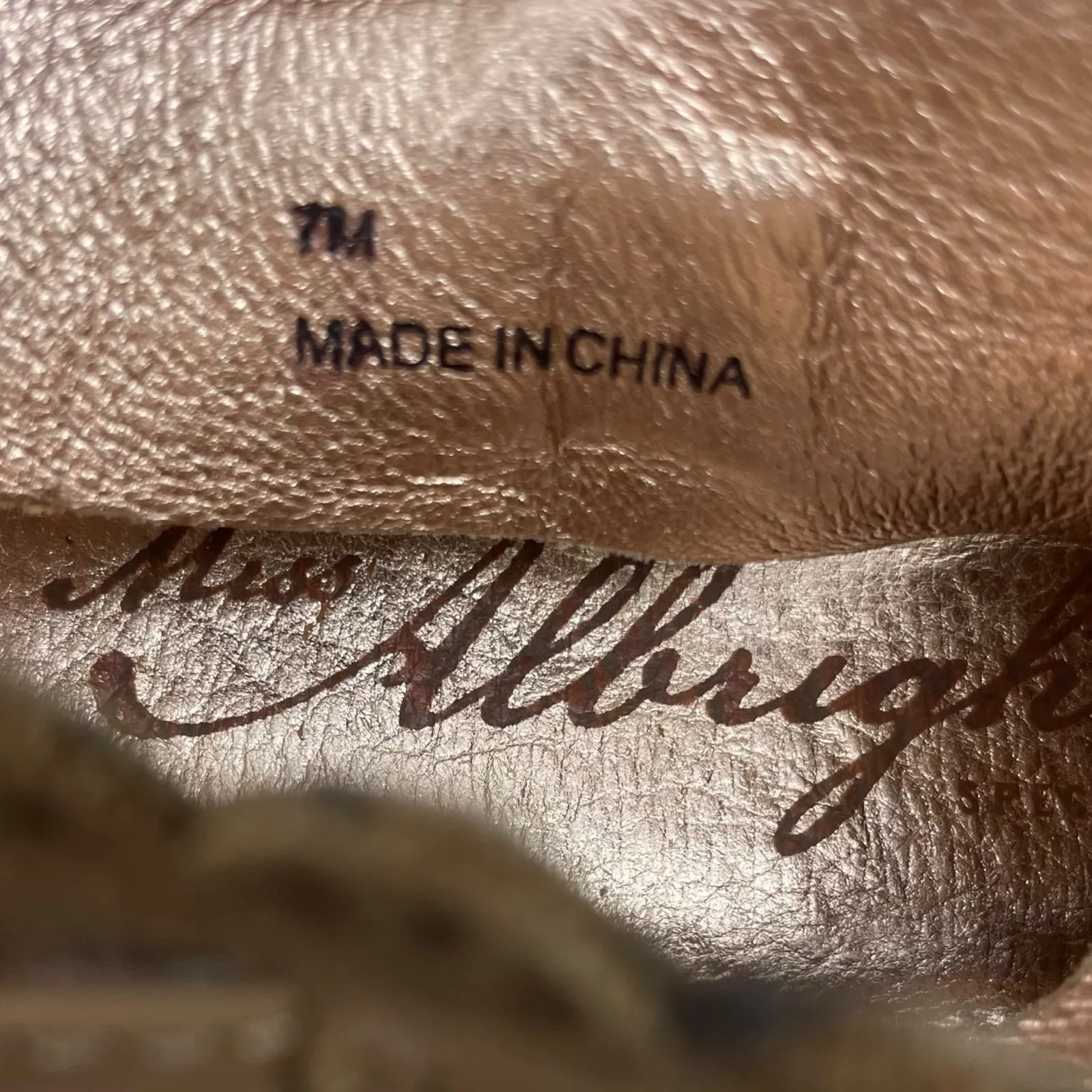 Miss Albright Peep Toe Cutout Sling Back Ankle Boots Brown Size 7M - Image 11