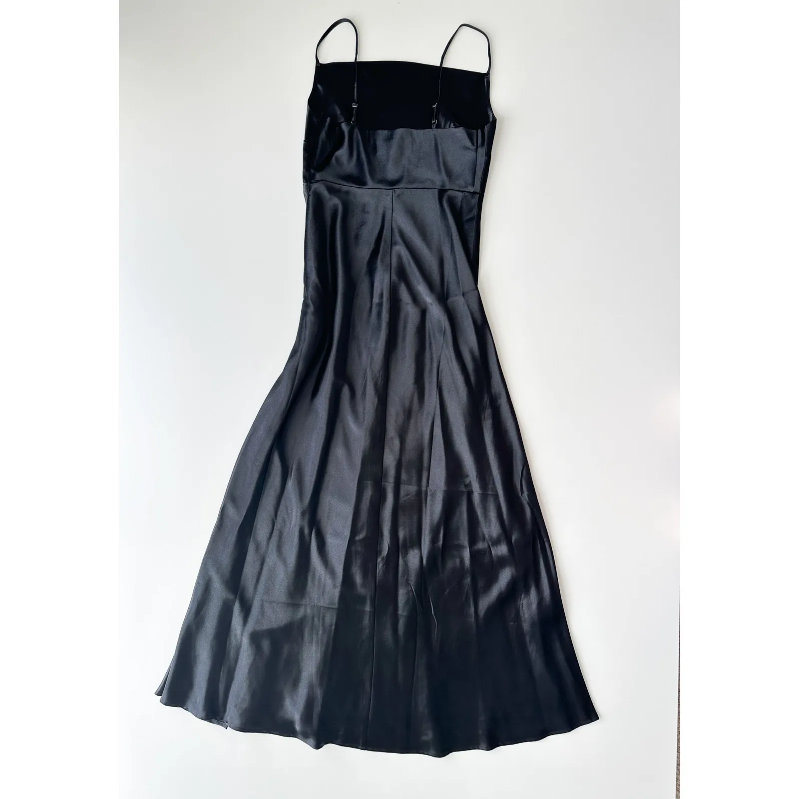 Birdy Grey Black Satin Bridesmaid Dress - Image 2