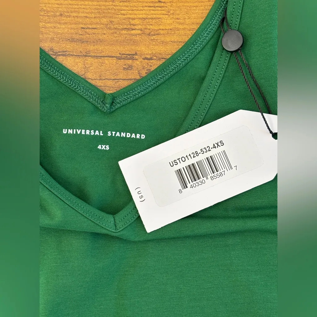 NWT Universal Standard Forest Green Tank Top Women's 4XS (00-0 / XS) - Image 3