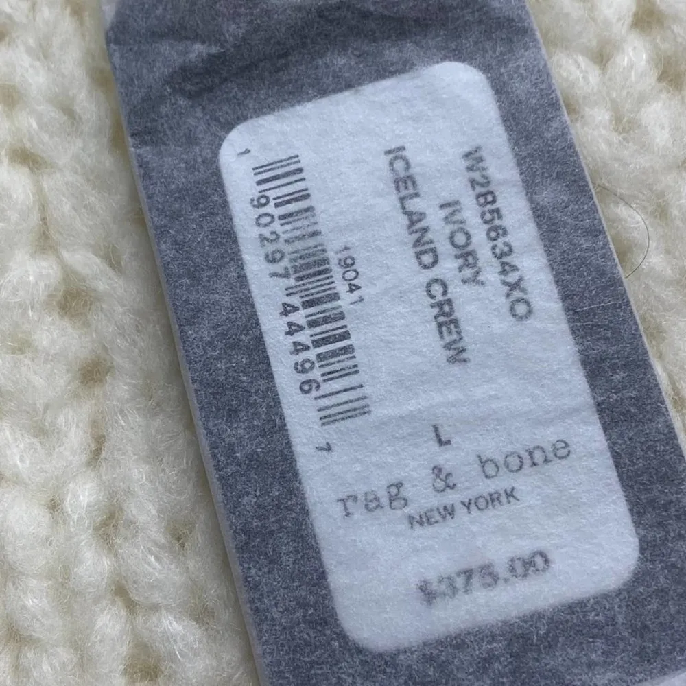 rag & bone Iceland Striped Wool Crew Neck Sweater - Image 3