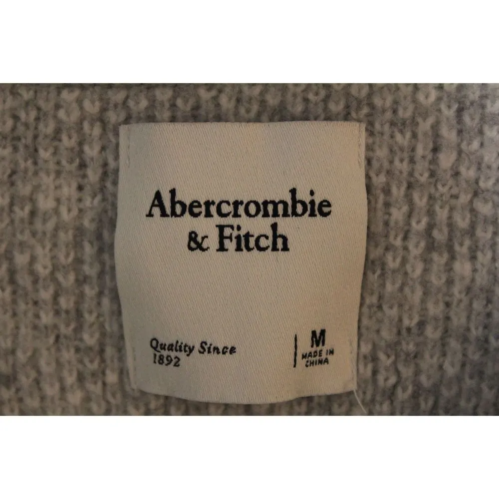 Womens Abercrombie & Fitch Gray White Houndstooth Crop Sweater Vest Size Medium - Image 3