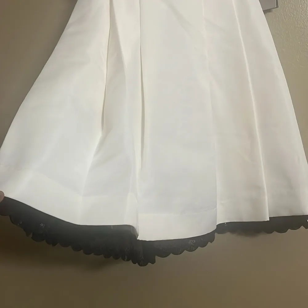 Jason Wu for Target Dress Sz 2 Pleated Beaded Lace Trim Feminine Side Pockets - Image 3