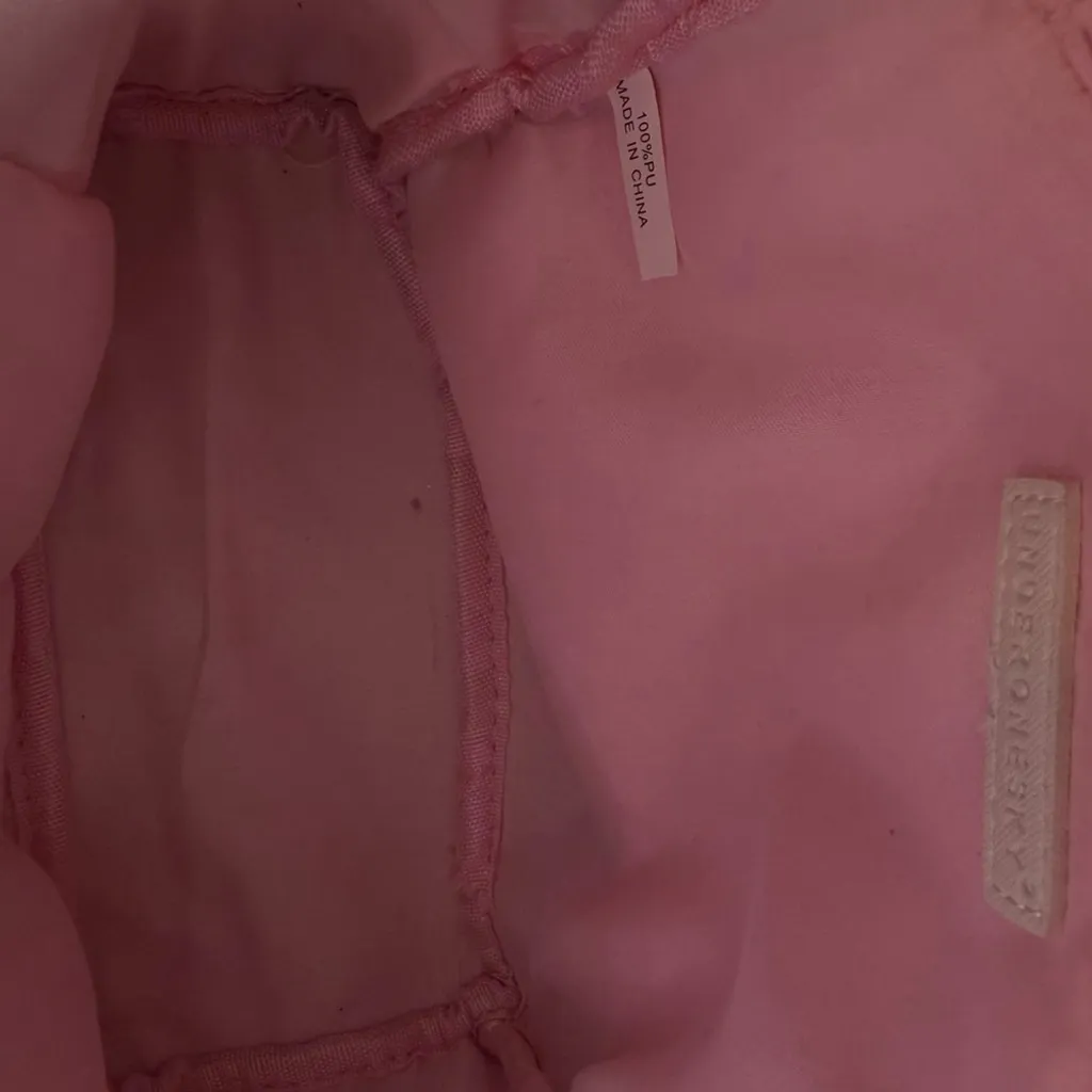 Under One Sky Kitty Cat Unicorn Pink Gold Glittery Backpack EUC - Image 9