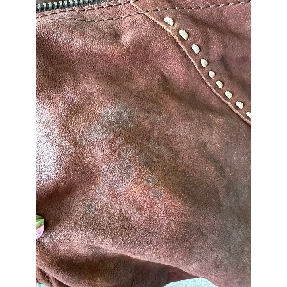 Lucky Brand Abbey Road Fold Over Italian Lamb Leather Crossbody Messenger Bag - Image 7