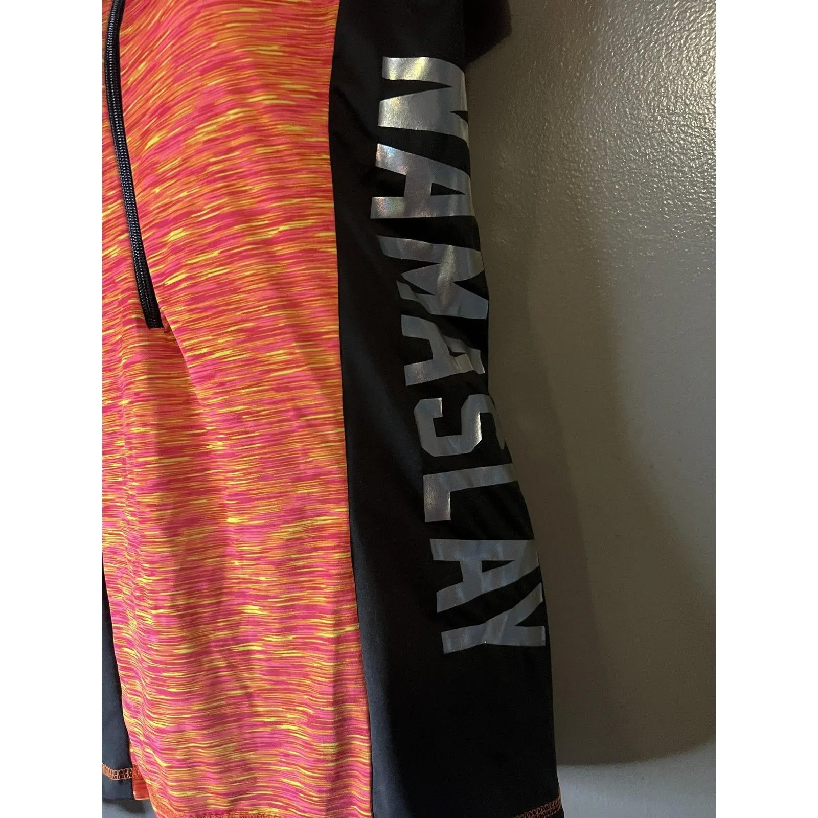 90 Degree by Reflex Pullover Womens Small Space Dye Quarter Zip Namaslay Running Pink - Image 5