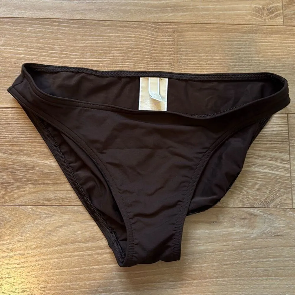 Michael Kors Vintage Brown Two Piece Swimsuit set size medium - Image 5