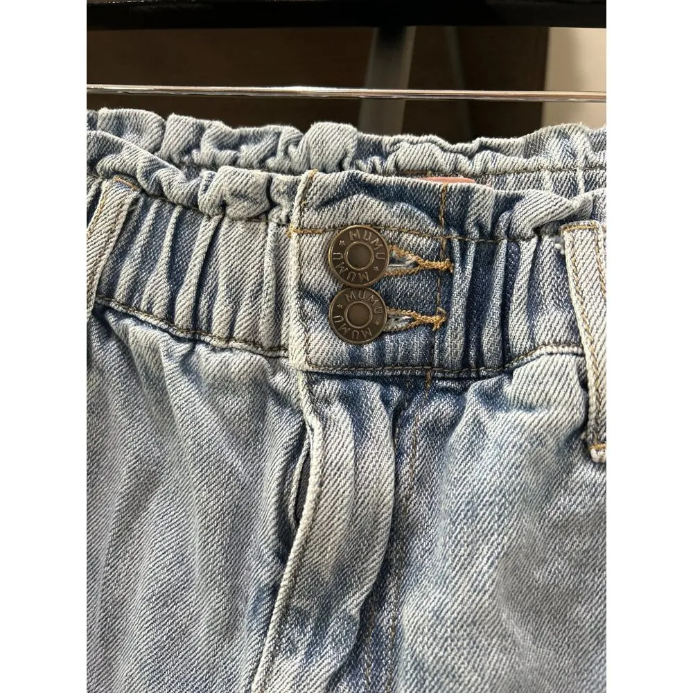 SHOW ME YOUR MUMU Emilia Elastic Waist Mom Jeans Blue Womens Size Medium - Image 8