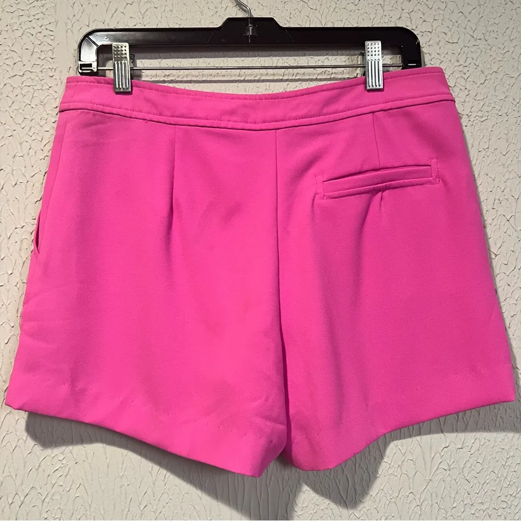 Trina Turk Daulton Crepe High Waisted Trina Pink shorts size 4 - Image 10