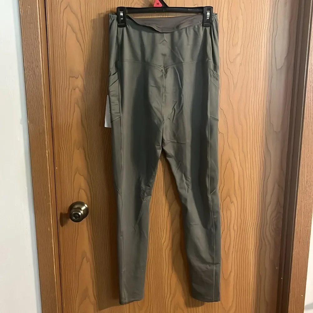 Blanqi Olive Green‎ Maternity Pocket Leggings NWT Medium Green Size undefined - Image 7