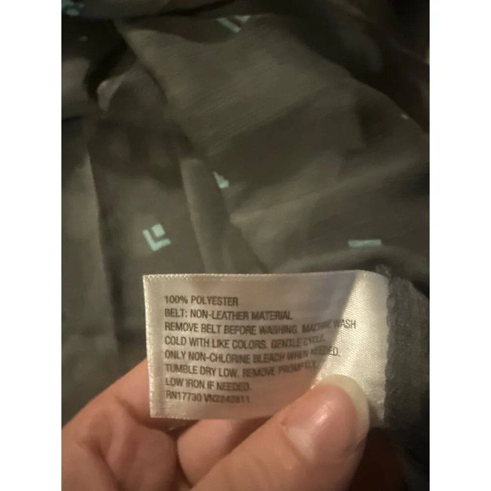 Mossimo Womens Gray Sheer Long Sleeve Tunic With Lace & Patterned Detail Size XL - Image 9