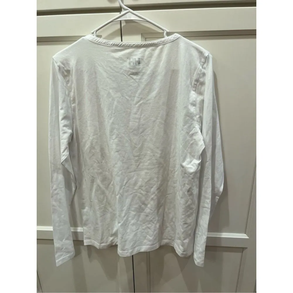 Helly Hansen New NWT white long sleeve large t-shirt luxury activewear - Image 4