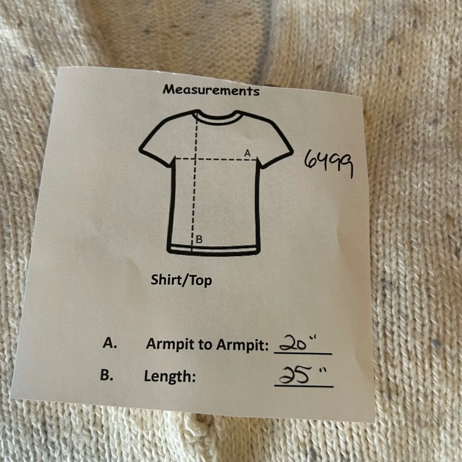 Liz Claiborne Speckled Knit Button Neck Sweater Beige Size Large - Image 6