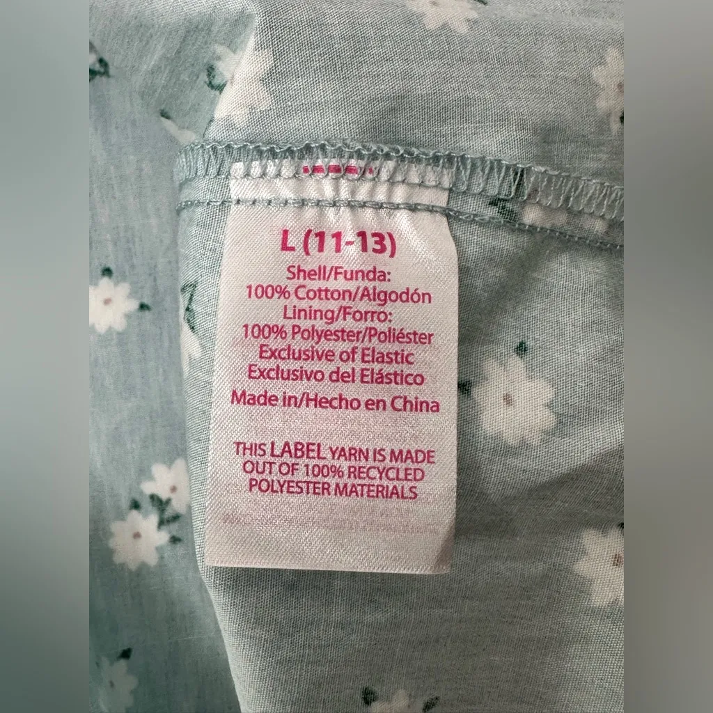 NO BOUNDARIES Teal Floral Bustier Poplin Dress in Juniors Size L 11-13 Women New - Image 8