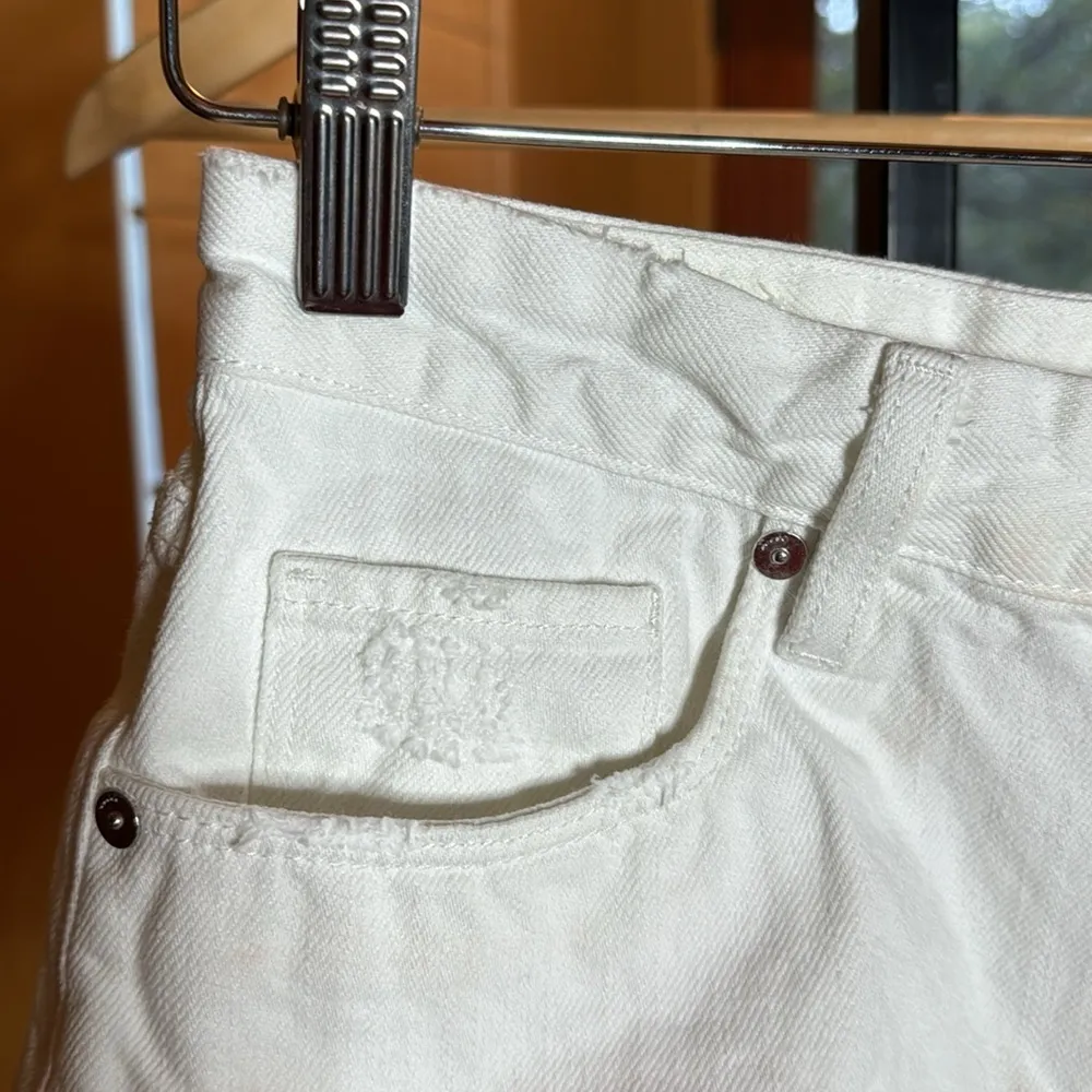 Blank NYC The Barrow White Vintage High Rise Shorts Size 27 - Image 8