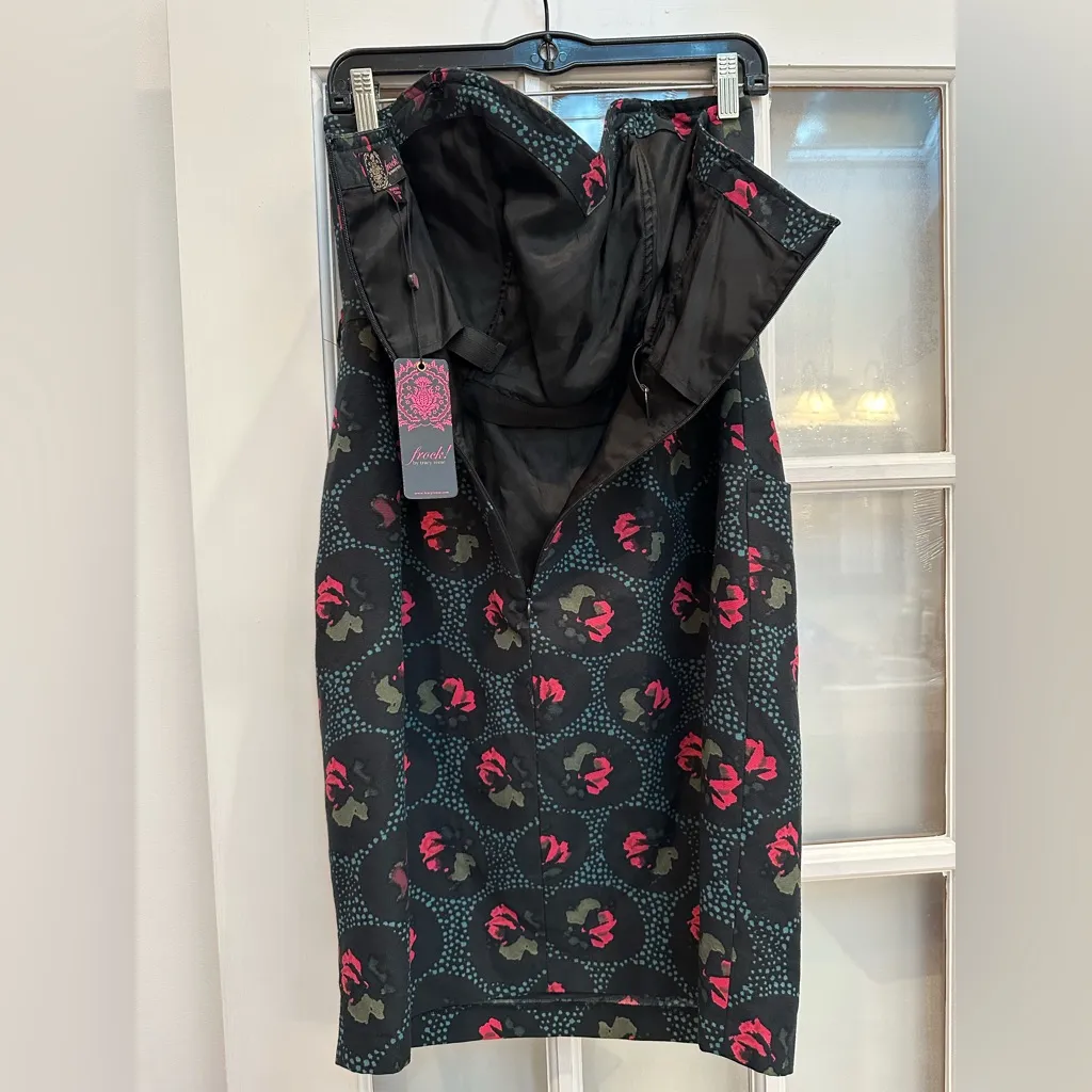 Frock! by Tracy Reese Strapless Beverly Silk Dress Rose Wine Size 10 Medium NWT - Image 3