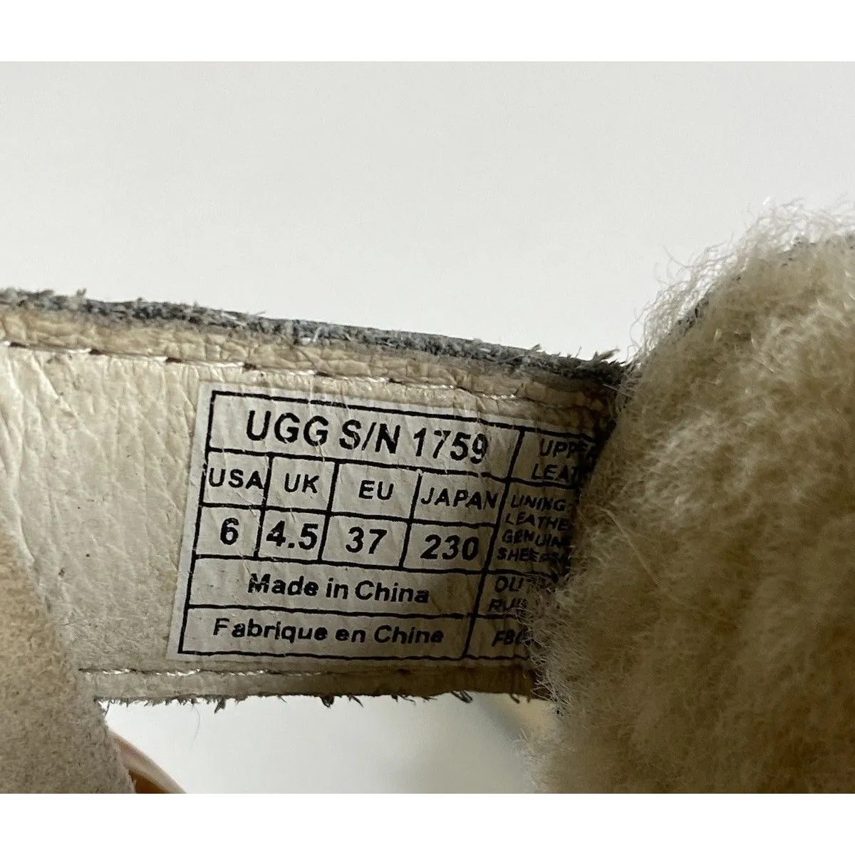 Ugg Copper Leather Thong Sandal Woman's Sz 6 - Image 7