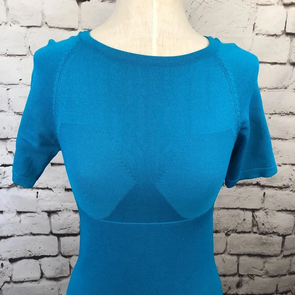 CW by Carin Wester Betty Blue Knit Bodycon Dress‎ Size M - Image 4
