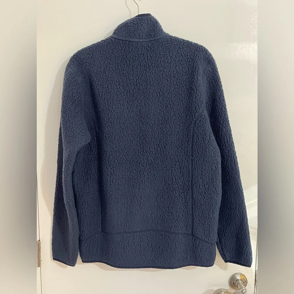 , Fleece Pullover, Navy, Medium - Image 5