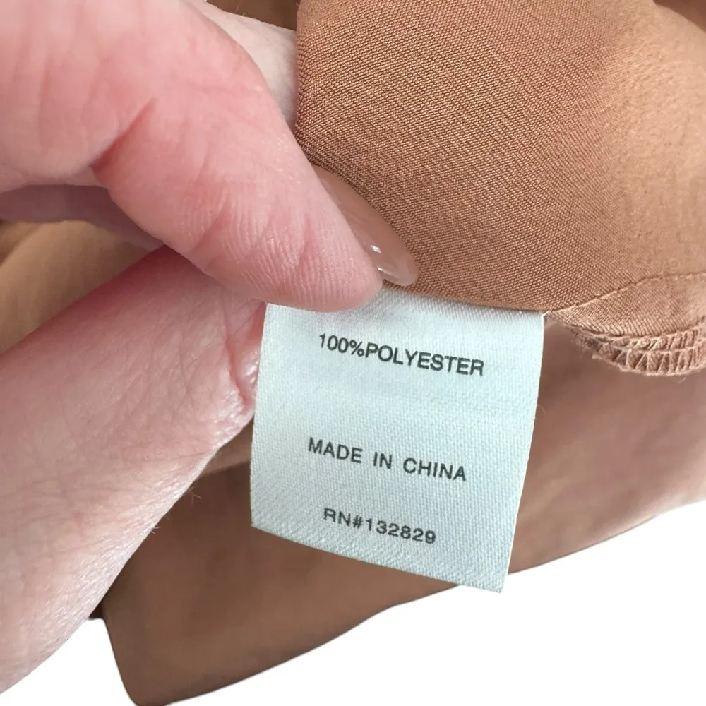 SuperDown x Revolve - Farah Satin Strapless Maxi Dress in Copper Sz M - Image 7