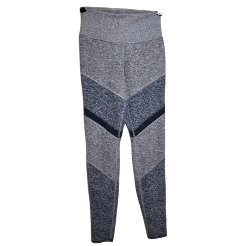 ALO Yoga Leggings High-Waist Alosoft Sheila Tan Grey Colorblock Womens Size XS - Image 5