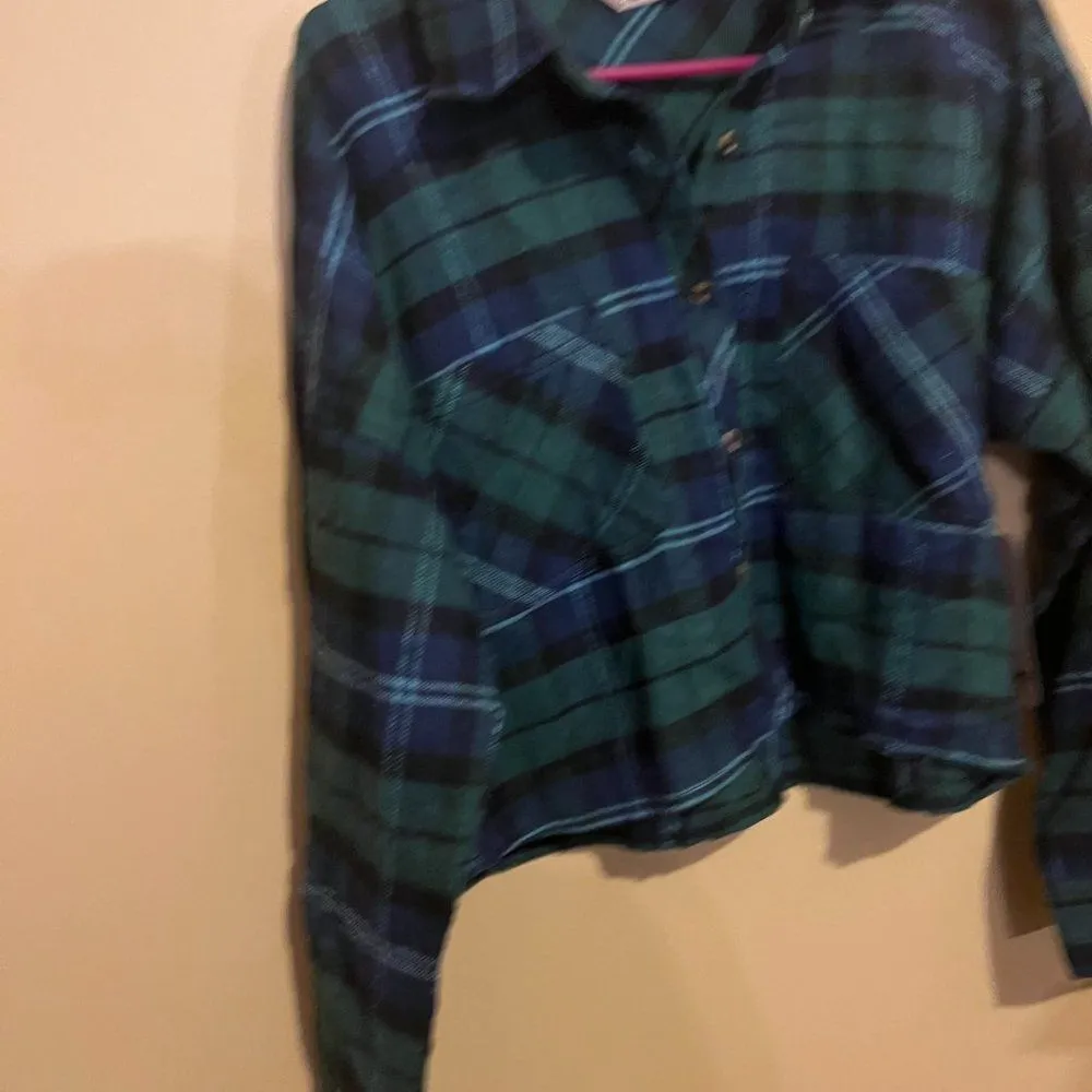 NWT Ci Sono plaid button down L - Image 6