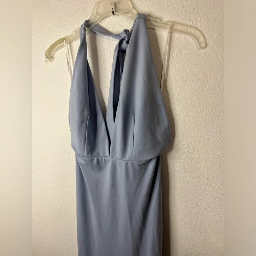 Jenny From The Block Blue Halter Dress Size Small - Image 5