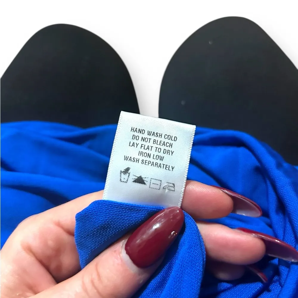 NBD | Revolve Eames Halter Neck Bodycon Midi Cocktail Dress Royal Blue Size XS - Image 13