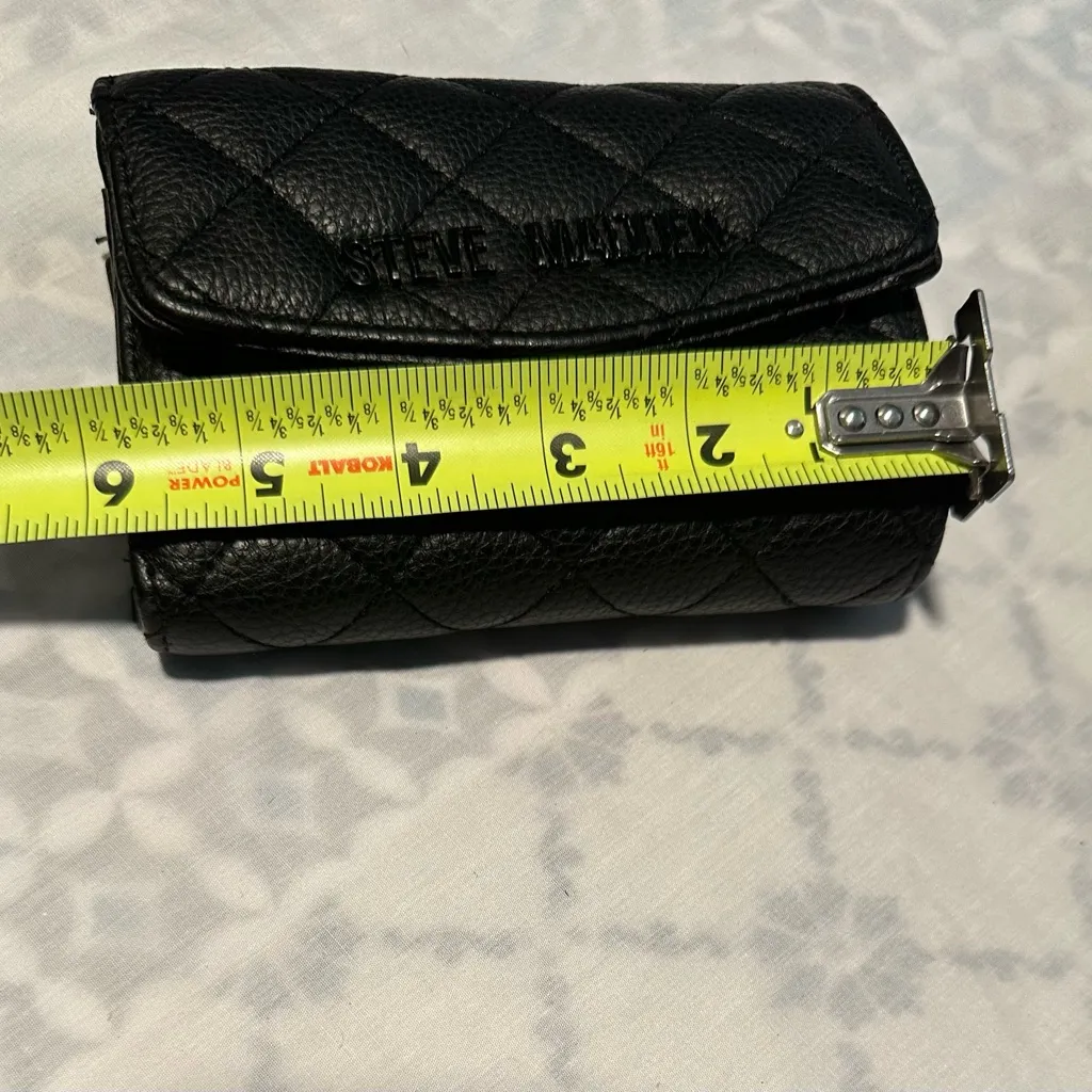 Steve Madden Quilted Black Shoulder Bag Set - Image 15